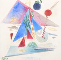 Hilla Rebay Abstract Watercolor Painting - Sold for $7,500 on 11-06-2021 (Lot 174).jpg